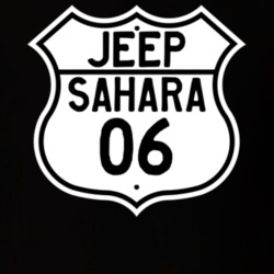 Highway Route Sign Jeep 2006 Sahara T Shirt