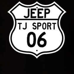 Highway Route Sign Jeep 2006 TJ Sport T Shirt