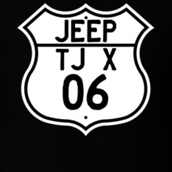 Highway Route Sign Jeep 2006 TJ X T Shirt