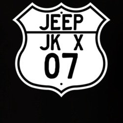 Highway Route Sign Jeep 2007 JK X T Shirt