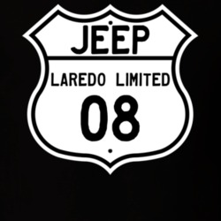 Highway Route Sign Jeep 2008 Laredo Limited T Shirt