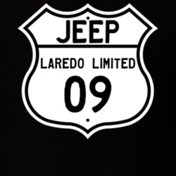 Highway Route Sign Jeep 2009 Laredo Limited T Shirt