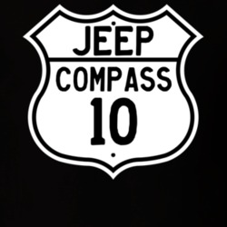Highway Route Sign Jeep 2010 Compass T Shirt