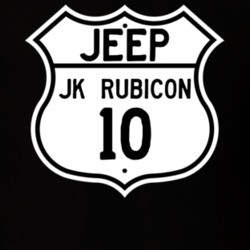 Highway Route Sign Jeep 2010 JK Rubicon T Shirt