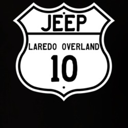 Highway Route Sign Jeep 2010 Laredo Overland T Shirt