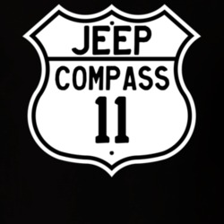 Highway Route Sign Jeep 2011 Compass T Shirt