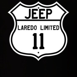 Highway Route Sign Jeep 2011 Laredo Limited T Shirt