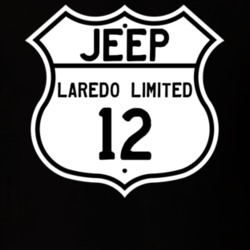 Highway Route Sign Jeep 2012 Laredo Limited T Shirt