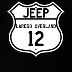 Highway Route Sign Jeep 2012 Laredo Overland T Shirt