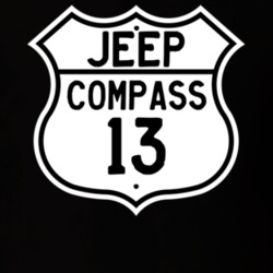 Highway Route Sign Jeep 2013 Compass T Shirt