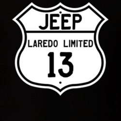 Highway Route Sign Jeep 2013 Laredo Limited T Shirt
