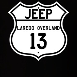 Highway Route Sign Jeep 2013 Laredo Overland T Shirt