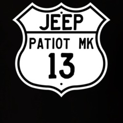 Highway Route Sign Jeep 2013 Patiot MK T Shirt