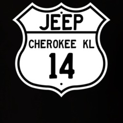 Highway Route Sign Jeep 2014 Cherokee KL T Shirt