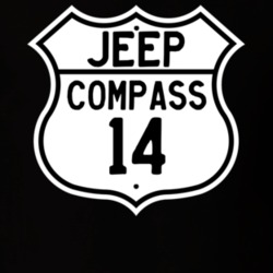 Highway Route Sign Jeep 2014 Compass T Shirt