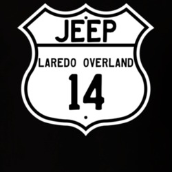 Highway Route Sign Jeep 2014 Laredo Overland T Shirt