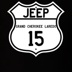 Highway Route Sign Jeep 2015 Grand Cherokee Laredo T Shirt