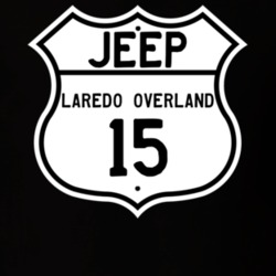 Highway Route Sign Jeep 2015 Laredo Overland T Shirt