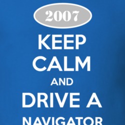 Keep Calm and Drive A 2007 Lincoln Navigator Funny T Shirt