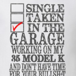 Single Taken In The Garage Working On My 1935 Lincoln Model K T Shirt