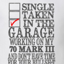 Single Taken In The Garage Working On My 1970 Lincoln Mark III T Shirt