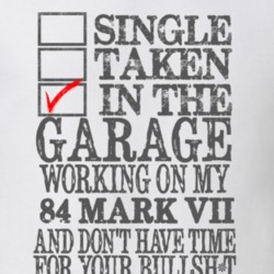 Single Taken In The Garage Working On My 1984 Lincoln Mark VII T Shirt