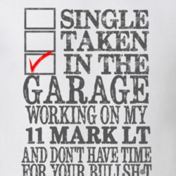 Single Taken In The Garage Working On My 2011 Lincoln Mark LT T Shirt