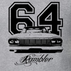 1964 AMC Rambler Grill Year Model Name Light Shirt