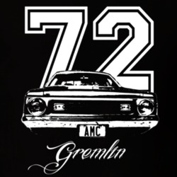 1972 AMC Gremlin Grill View Year Model Name AMC on Plate Dark Shirt