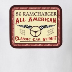 1986 Dodge Ramcharger Custom Beer Lable T Shirt