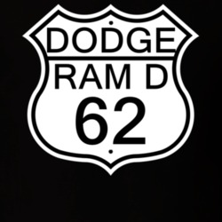 Highway Route Sign 1962 Dodge Ram D T Shirt