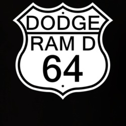 Highway Route Sign 1964 Dodge Ram D T Shirt