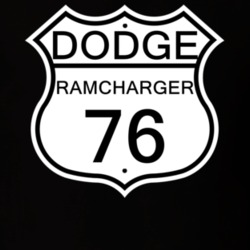 Highway Route Sign 1976 Dodge Ramcharger T Shirt