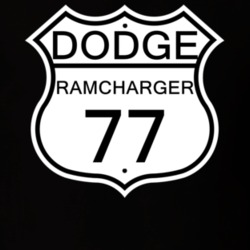 Highway Route Sign 1977 Dodge Ramcharger T Shirt