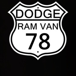 Highway Route Sign 1978 Dodge Ram Van T Shirt