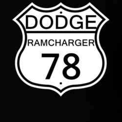 Highway Route Sign 1978 Dodge Ramcharger T Shirt