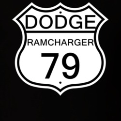 Highway Route Sign 1979 Dodge Ramcharger T Shirt