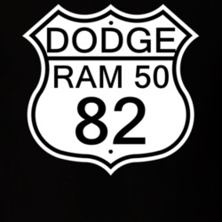 Highway Route Sign 1982 Dodge Ram 50 T Shirt