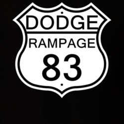 Highway Route Sign 1983 Dodge Rampage T Shirt