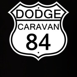 Highway Route Sign 1984 Dodge Caravan T Shirt