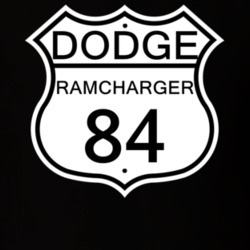 Highway Route Sign 1984 Dodge Ramcharger T Shirt