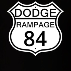 Highway Route Sign 1984 Dodge Rampage T Shirt