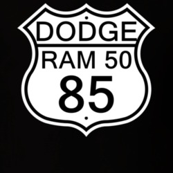 Highway Route Sign 1985 Dodge Ram 50 T Shirt