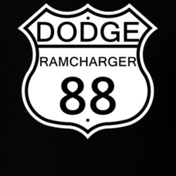 Highway Route Sign 1988 Dodge Ramcharger T Shirt