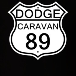 Highway Route Sign 1989 Dodge Caravan T Shirt