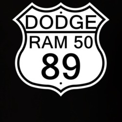 Highway Route Sign 1989 Dodge Ram 50 T Shirt