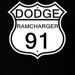 Highway Route Sign 1991 Dodge Ramcharger T Shirt