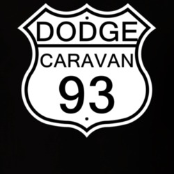 Highway Route Sign 1993 Dodge Caravan T Shirt