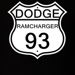 Highway Route Sign 1993 Dodge Ramcharger T Shirt