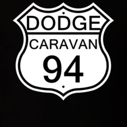 Highway Route Sign 1994 Dodge Caravan T Shirt
